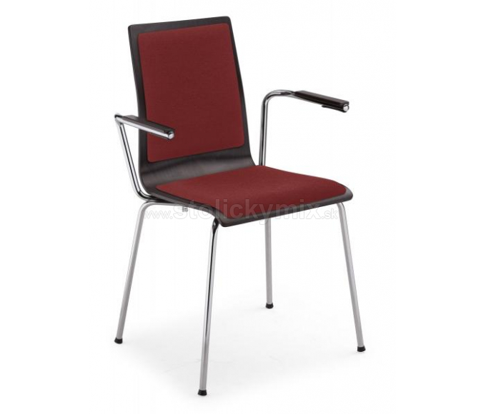 Kovová stolička CAFE VII (S čalúneným sedákom aj operadlom)