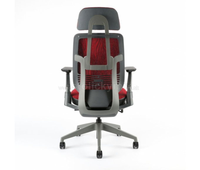 Kancelárska stolička KARME MESH A-09 RED