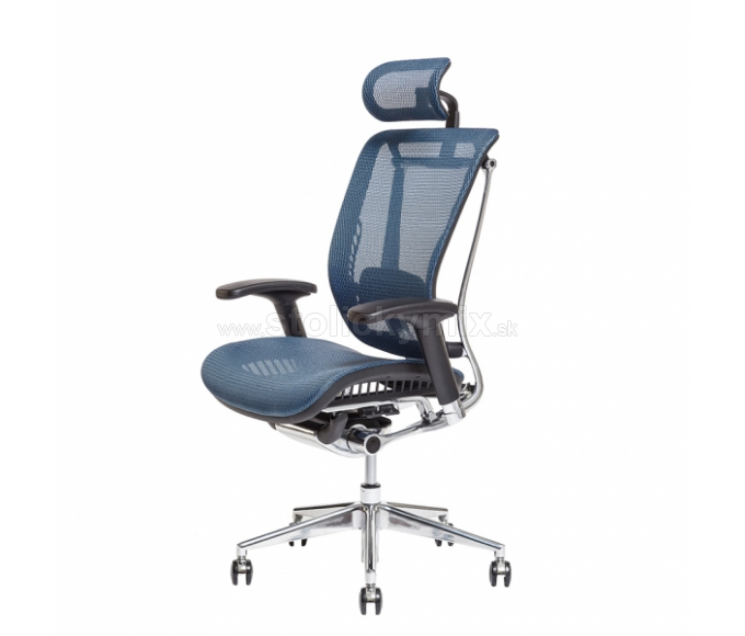 Kancelárska stolička LACERTA MESH IW-04 BLUE<br />
