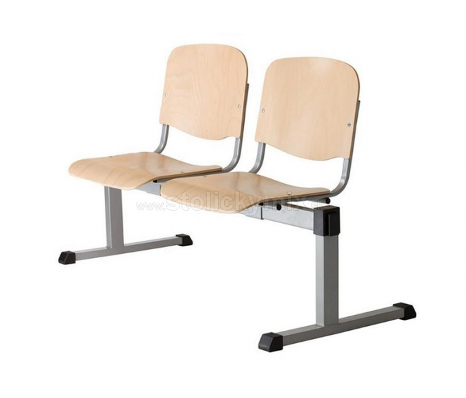 Lavica ISO-2 WOOD Silver