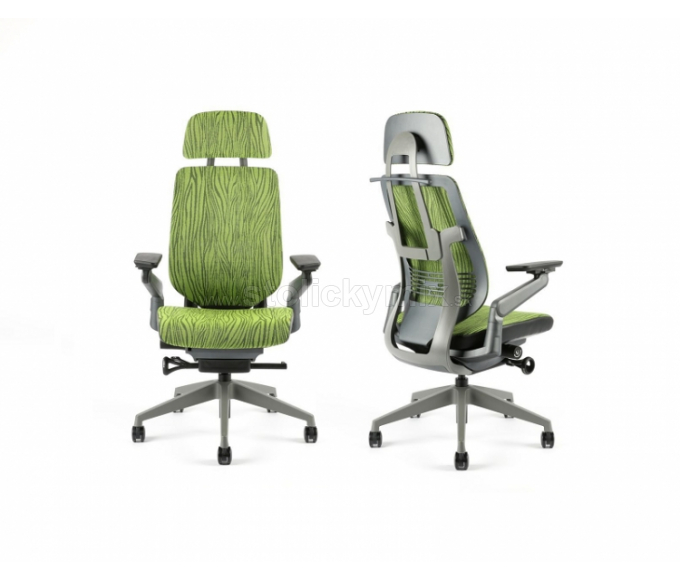 Kancelárska stolička KARME MESH A-06 GREEN