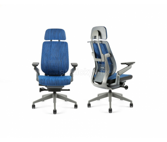 Kancelárska stolička KARME MESH A-07 BLUE