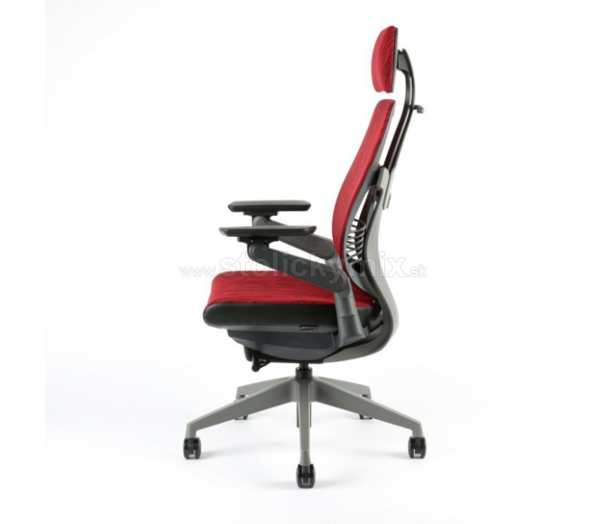 Kancelárska stolička KARME MESH A-09 RED