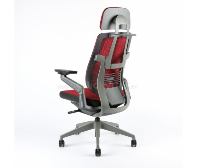 Kancelárska stolička KARME MESH A-09 RED