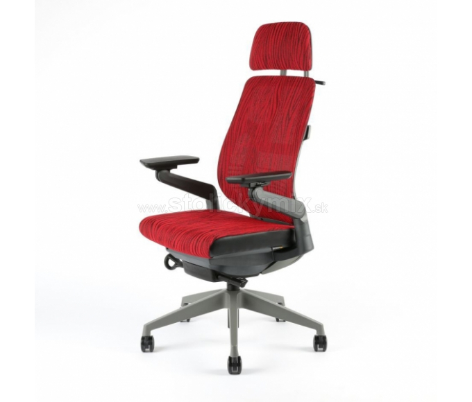 Kancelárska stolička KARME MESH A-09 RED