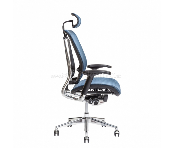 Kancelárska stolička LACERTA MESH IW-04 BLUE<br />
