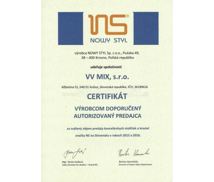 NOWY STYL Konferenčná stolička ISO BIANCO CR (certifikát)