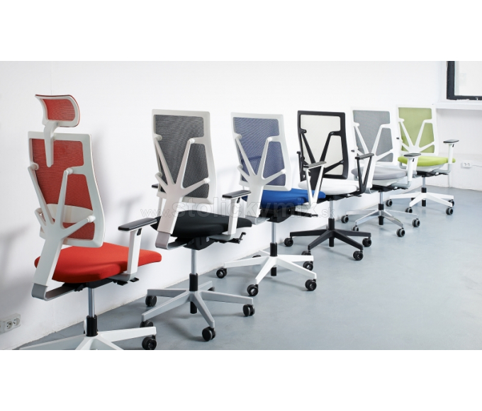 NOWY STYL Ergonomická kancelárska stolička 4ME WHITE