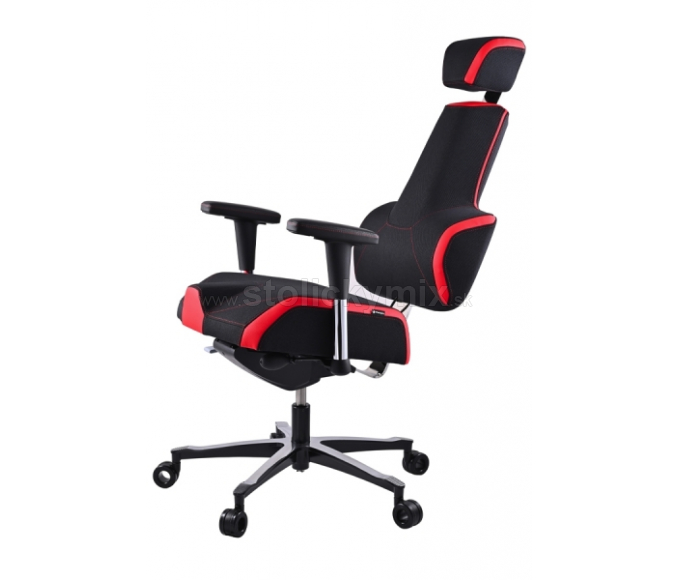 PROWORK Herná zdravotná stolička E+Gamer s podnožkou