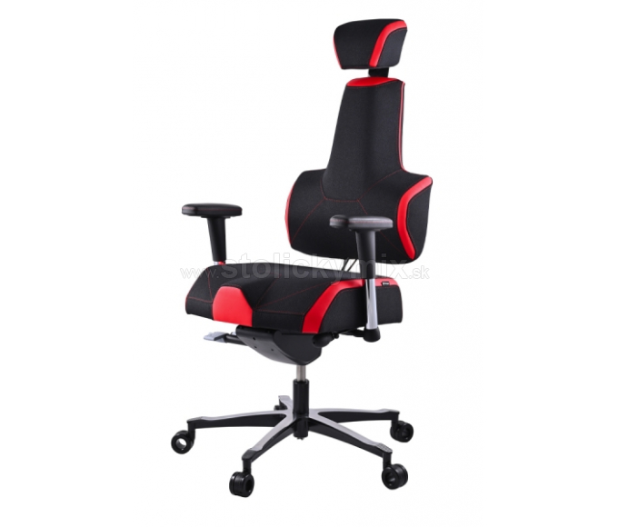PROWORK Herná zdravotná stolička E+Gamer s podnožkou