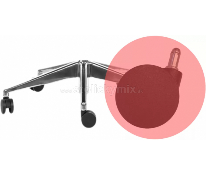 MERCURY Kancelárska stolička SPINE čierna s PDH