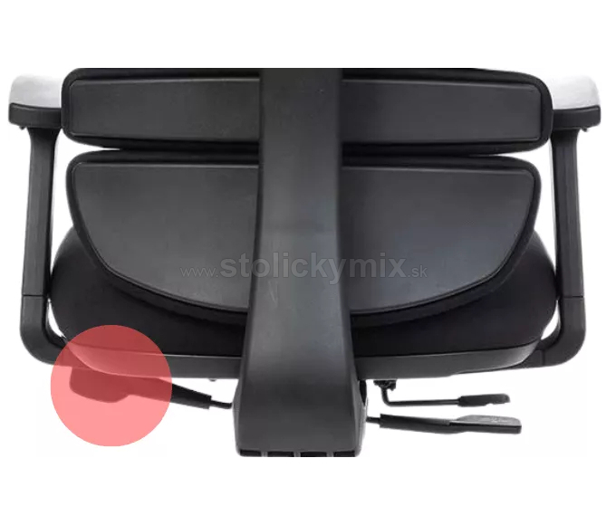 MERCURY Kancelárska stolička SPINE čierna s PDH