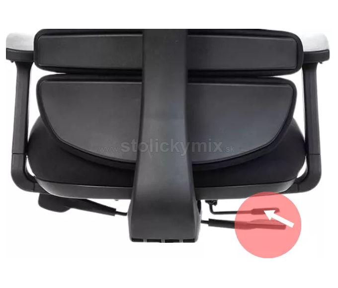 MERCURY Kancelárska stolička SPINE čierna s PDH