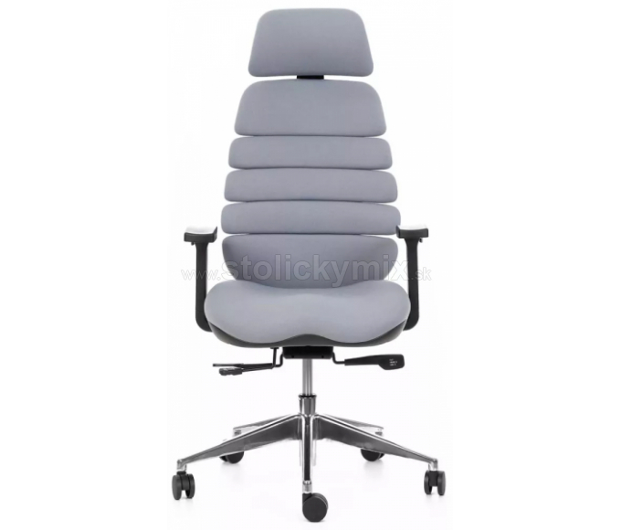 MERCURY Kancelárska stolička SPINE sivá s PDH