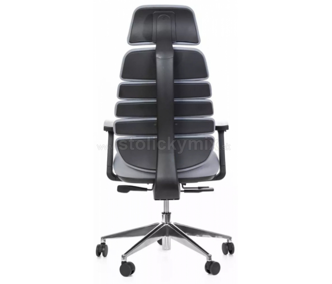 MERCURY Kancelárska stolička SPINE sivá s PDH