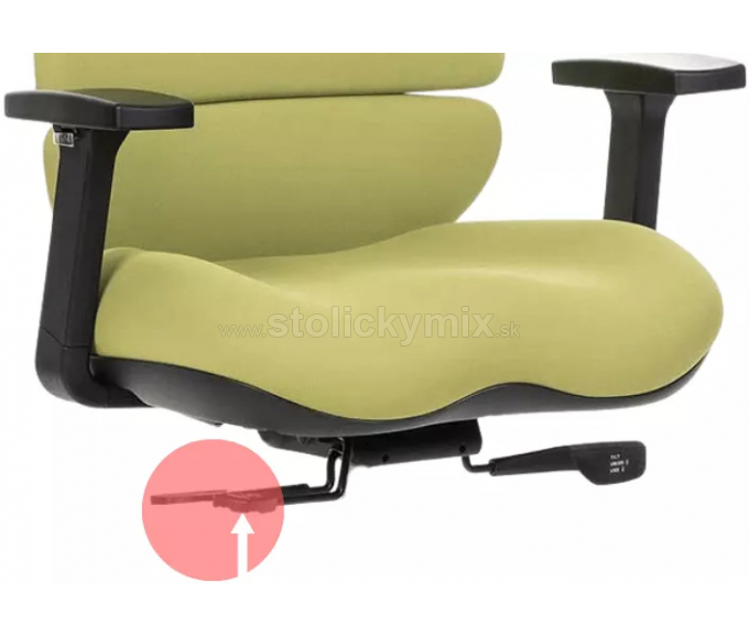 MERCURY Kancelárska stolička SPINE zelená s PDH