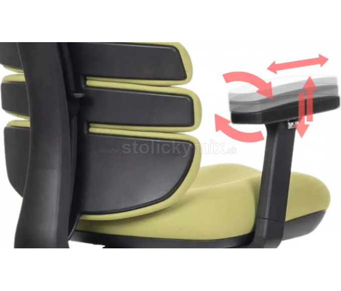 MERCURY Kancelárska stolička SPINE zelená s PDH