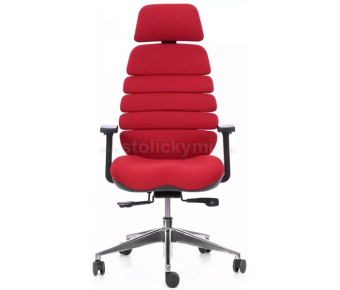 MERCURY Kancelárska stolička SPINE červená s PDH