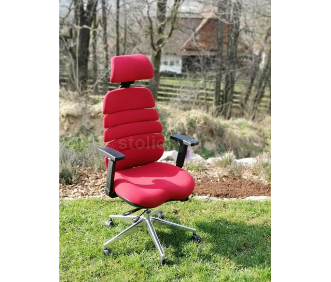 MERCURY Kancelárska stolička SPINE červená s PDH