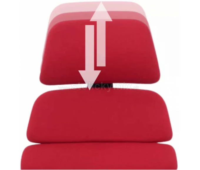 MERCURY Kancelárska stolička SPINE červená s PDH