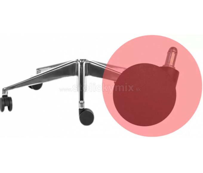 MERCURY Kancelárska stolička SPINE červená s PDH