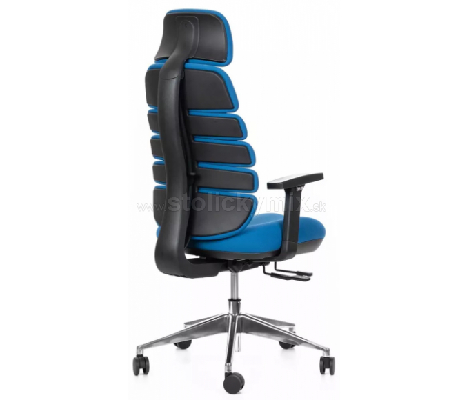 MERCURY Kancelárska stolička SPINE modrá s PDH
