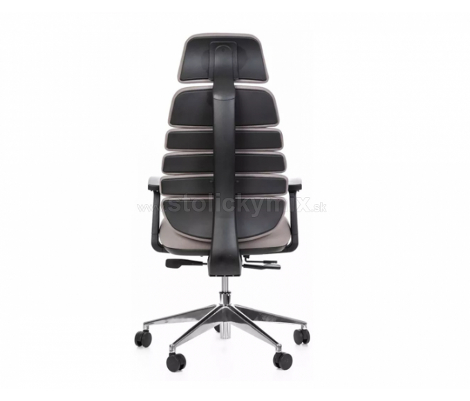 MERCURY Kancelárska stolička SPINE tmavosivá s PDH