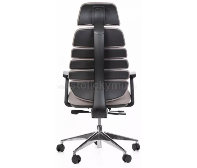 MERCURY Kancelárska stolička SPINE tmavosivá s PDH