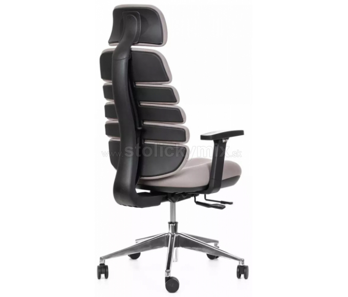 MERCURY Kancelárska stolička SPINE tmavosivá s PDH