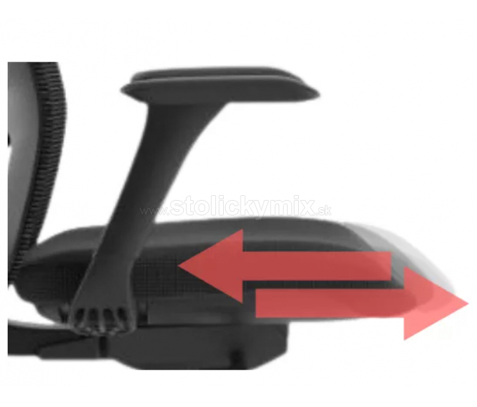 MERCURY Ergonomická stolička WISDOM čierna/čierny plast