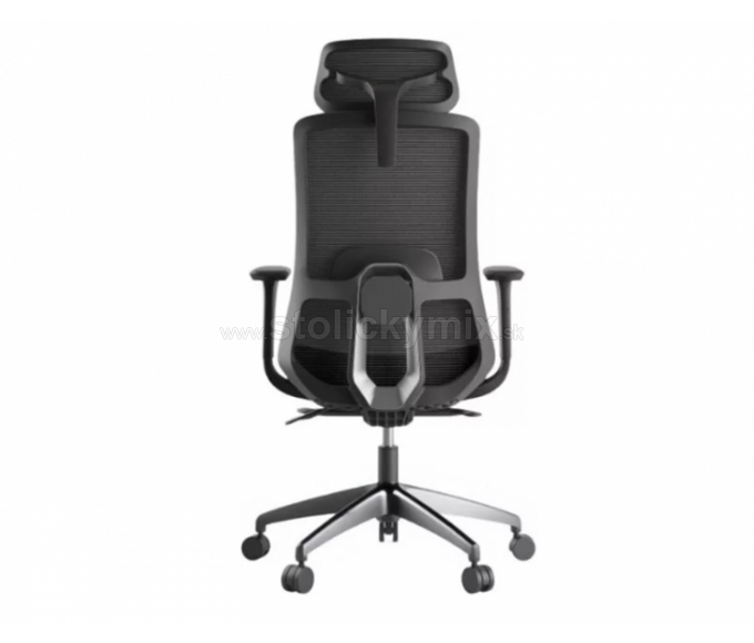 MERCURY Ergonomická stolička WISDOM čierna/čierny plast