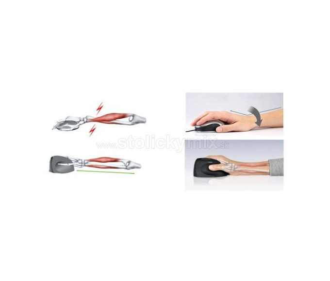 Ergonomická káblová laserová počítačová myš HE mouse LARGE