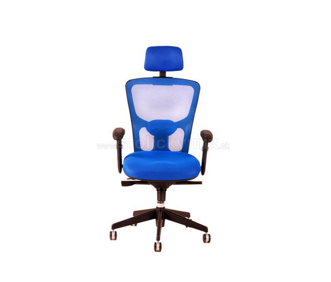 Kancelárska stolička otočná DIKE(Pohľad spredu na stoličku s opierkou hlavy)