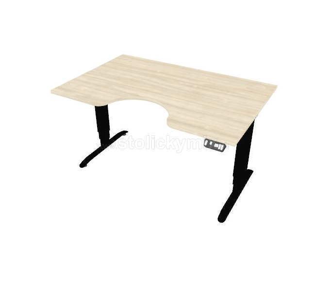 Výškovo nastaviteľný stôl HOBIS MOTION ERGO MSE 3M 1400