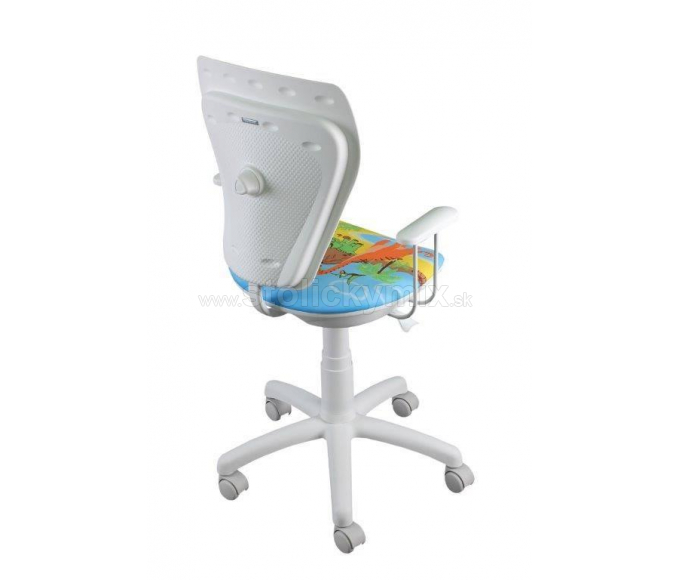 Detská otočná stolička MINISTYLE BUTTERFLY WHITE