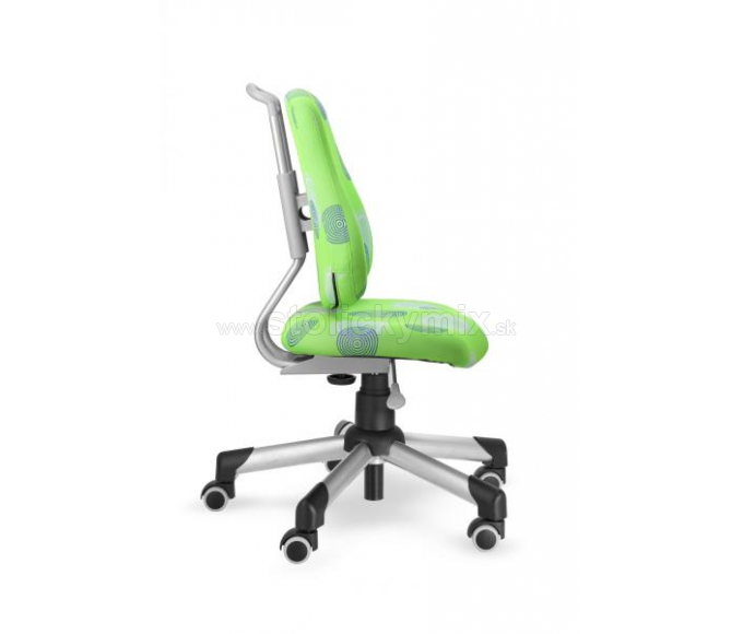 Detská rastúca otočná stolička MAYER 2428 ACTIKID (Detail nastavenia v základnej polohe nastavenia stolicky v látke 26 093/vek4 - 6 rokov)