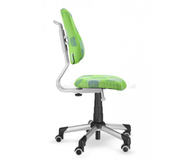 Detská rastúca otočná stolička MAYER 2428 ACTIKID (Detail nastavenia v maximálnej polohe nastavenia stoličky v látke 26 093/vek16-18 rokov)