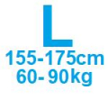 Veľkosť L 155-175cm / 60-90kg
