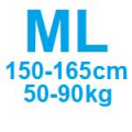 Veľkosť ML 150-165cm / 50-90kg
