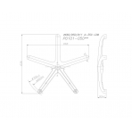 Hliníkový leštený kríž STEEL 04 (130 kg)