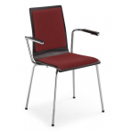 Kovová stolička CAFE VII (S čalúneným sedákom aj operadlom)