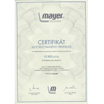 Certifikát dobrého autorizovaného predajcu :-)