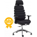 MERCURY Kancelárska stolička SPINE čierna s PDH
