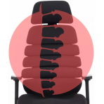 MERCURY Kancelárska stolička SPINE čierna s PDH