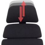 MERCURY Kancelárska stolička SPINE čierna s PDH