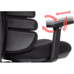 MERCURY Kancelárska stolička SPINE čierna s PDH