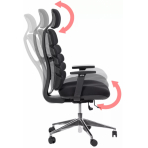 MERCURY Kancelárska stolička SPINE čierna s PDH