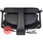 MERCURY Kancelárska stolička SPINE čierna s PDH