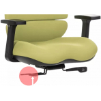 MERCURY Kancelárska stolička SPINE zelená s PDH