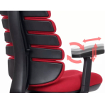 MERCURY Kancelárska stolička SPINE červená s PDH